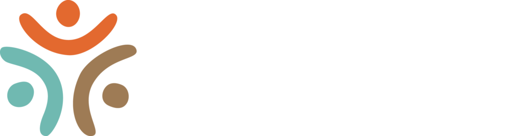 Logo for ReSurge International featuring three abstract human figures in orange, teal, and brown next to the organization's name in large white letters on a light background.