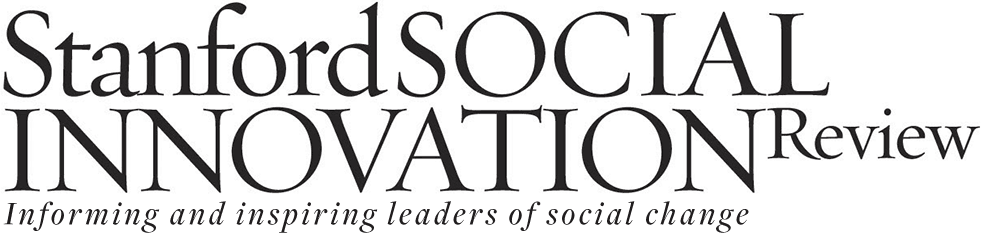 Stanford Social Innovation Review logo with the tagline: “Informing and inspiring leaders of social change” written below in a serif font, reflecting the impact of training on effective social innovation leadership.