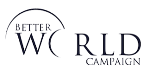 Better World Campaign logo with the words “Better World Campaign” in black text, featuring the “O” in “World” depicted as a semicircle—symbolizing the organization’s commitment to Global Health and positive change worldwide.